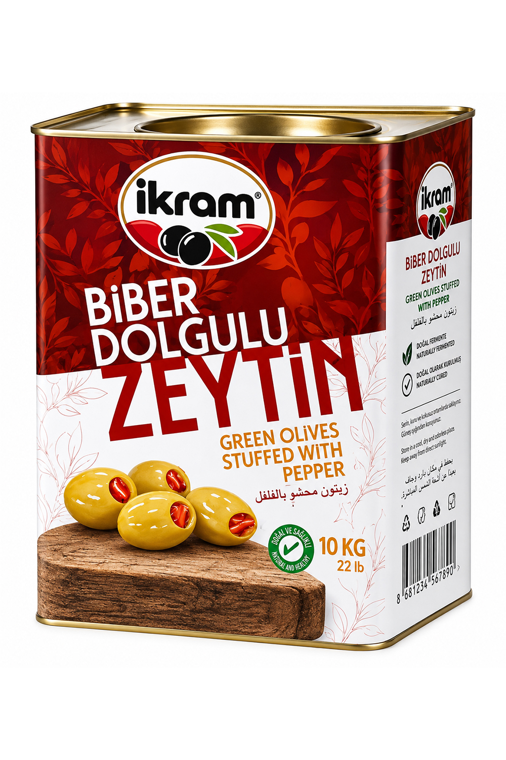 İkram Biber Dolgulu Yeşil Zeytin